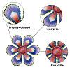 3D Iron Flower and Ladybug Big Pendants AJEW-CF0001-19-4