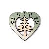 Printed Poplar Wood Pendants FIND-N005-74U-01-1