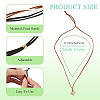 3Pcs Faux Suede Macrame Pouch  Pendant Necklaces NJEW-TAC0052-01-3
