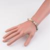 Natural Amazonite Beads Stretch Bracelets BJEW-JB02445-03-3