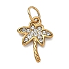 304 Stainless Steel Micro Pave Clear Cubic Zirconia Pendants CU-CBA4D1F-05G-A-1