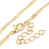 Alloy Love Heart Pendant Twisted Chain Necklaces for Women NJEW-M012-01G-3