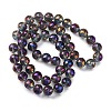Electroplate Glass Bead Strands EGLA-J140-FR01-14mm-4
