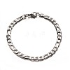 Tarnish Resistant Trendy 304 Stainless Steel Figaro Chain Bracelets BJEW-L510-11-2