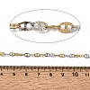 Two Tone 304 Stainless Steel Oval Link Chains SA-CBAB767-03GP-3