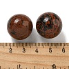 Natural Mahogany Obsidian Round Ball Figurines Statues for Home Office Desktop Decoration G-P532-02A-29-3