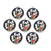 Alloy Enamel Pendants X-ENAM-N055-113B-1