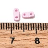 2-Hole Baking Paint Glass Seed Beads SEED-S023-17A-08-3