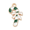 Christmas Theme Alloy Enamel Pendants ENAM-K074-02D-02-1
