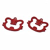 Spray Painted Alloy Pendants ENAM-N055-059-A01-3