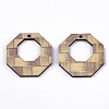 Printed Wood Pendants X-WOOD-S667-007C-3