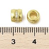 Brass Micro Pave Cubic Zirconia Beads KK-K297-40G-2