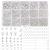 Alloy Lobster Claw Clasps & Iron Bead Tips & Eye Pin & Bead Caps & Spacer Beads & Open Jump Rings Findings Kits FIND-YW0008-89-1