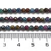 Natural Red Corundum/Ruby and Sapphire Beads Strands G-G161-A19-05-5