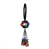 Handmade Macrame Polyester Hanging Ornament PW-WGAA721-07-1