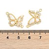 Brass Micro Pave Cubic Zirconia Pandents KK-U043-30G-01-3