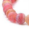 Natural Weathered Agate Beads Strands G-S259-05-6mm-4