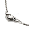 304 Stainless Steel Pendant Necklaces for Women Men NJEW-G123-04P-4