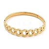 Ion Plating(IP) 304 Stainless Steel Twisted Chain Hinged Bangles for Women BJEW-Z068-04G-07-2