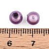 Spray Painted Acrylic Beads MACR-Q154-6mm-N08-3