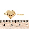 Brass Micro Pave Cubic Zirconia Box Clasps KK-P291-46G-3