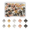 Beadthoven 100Pcs 5 Color Stainless Steel Pendants STAS-BT0001-14-12