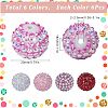 SUNNYCLUE 36Pcs 6 Style Resin Rhinestone Beads RESI-SC0003-04-2