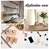  20Pcs 5 Styles Wooden Earring Organizer Boards EDIS-NB0001-07-6