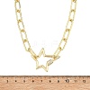 304 Stainless Steel Paperclip Chain Necklaces NJEW-JN06369-02-5