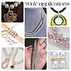 8Pcs 4 Colors Rack Plating Brass Micro Pave Cubic Zirconia Twister Clasps ZIRC-PH0001-45-6