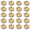 Brass Rhinestone Spacer Beads RB-YW0001-05D-01G-1