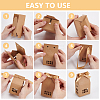 Hollow House Shaped Kraft Paper Candy Boxes CON-WH0105-12-4