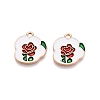 Valentine's Day Theme Alloy Enamel Pendants ENAM-T020-50C-01-1