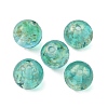 Handmade Gold Sand Lampwork Beads LAMP-WH0001-10H-2