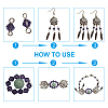 Tibetan Style Alloy Chandelier Components Links and Pendants TIBE-PH0004-47AS-5