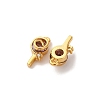 Brass Micro Pave Cubic Zirconia Pendants KK-K382-25G-01-2