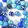 50Pcs Chunky Bubblegum Round Acrylic Beads SACR-CJ0001-64-8