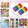 Rainbow Crepe Paper Streamers for Graduation Baby Shower Gender Reveal Birthday Party Decor LS-DIY-WH0622-448-5