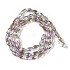 Electroplate Glass Beads Strands GLAA-Q101-03B-HP03-2