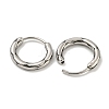 316 Surgical Stainless Steel Hoop Earrings EJEW-D096-23L-AS-2