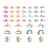 Kissitty 48Pcs 12 Style Resin Pendants RESI-KS0001-10-16