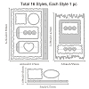 Carbon Steel Cutting Dies Stencils DIY-WH0309-1054-6