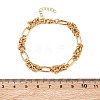 Unisex 304 Stainless Steel Byzantine Chains Bracelets BJEW-G790-06G-5