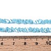 Electroplate Opaque Glass Beads Strands GLAA-N022-4mm-18-2