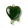 Transparent Resin Pendants RESI-F028-01C-1