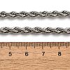 Non-Tarnish 304 Stainless Steel Rope Chain Necklaces NJEW-F226-03P-06-4