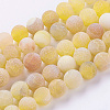 Natural Weathered Agate Beads Strands G-G589-8mm-02-2