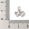 Rack Plating Brass & Clear Cubic Zirconia Pendants KK-L216-051P-3