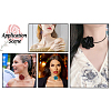 4Pcs 4 Colors Cloth Flower Collar Choker Necklace for Women Bride Wedding Party AJEW-TA0001-26-17