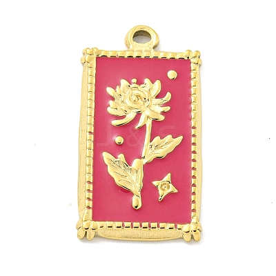 Real 18K Gold Plated PVD Vacuum Plating 304 Stainless Steel Pendants STAS-L278-012G-01-1